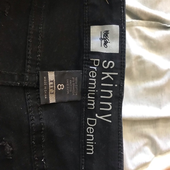 #036 Sz 8 Mossimo | Black | Skinny Premium Denim - Picture 7 of 8